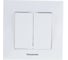 Выключатель Panasonic 2кл белый Arkedia 54779 WMTC0009-2WH 2