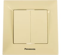 Выключатель Panasonic 2кл крем Arkedia 54753 WMTC0009-2BG