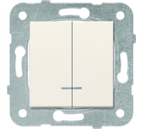 Выключатель Panasonic МОДУЛЬ 2кл с подсветкой крем Karre Plus 54898 WKTT0010-2BG