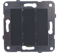 Выключатель Panasonic МОДУЛЬ 3кл темно-серый Karre Plus 54862 WKTT0015-2DG-RES