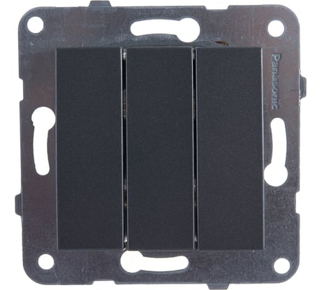 Выключатель Panasonic МОДУЛЬ 3кл темно-серый Karre Plus 54862 WKTT0015-2DG-RES