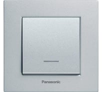 Выключатель Panasonic МОДУЛЬ 1кл с подсветкой серебро Karre Plus 54884 WKTT0002-2SL
