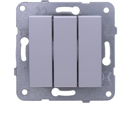Выключатель Panasonic МОДУЛЬ 3кл серебро Karre Plus 54879 WKTT0015-2SL