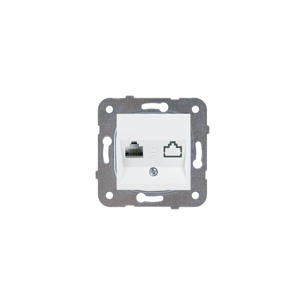 Компьютерная розетка Panasonic МОДУЛЬ RJ45, категория 5e, белая Karre ...