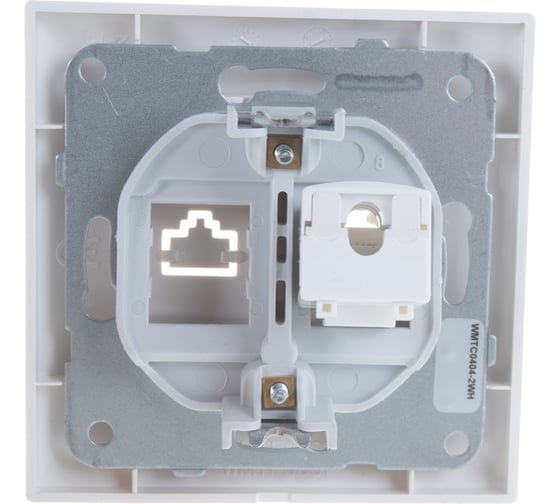 Компьютерная розетка Panasonic RJ45, категория 5е, белая Arkedia 54766 WMTC0404-2WH