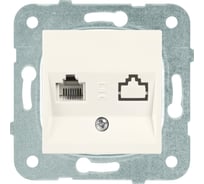 Компьютерная розетка Panasonic МОДУЛЬ RJ45, категория 5e, крем Karre Plus Panaso WKTT0404-2BG
