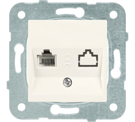Компьютерная розетка Panasonic МОДУЛЬ RJ45, категория 5e, крем Karre Plus Panaso WKTT0404-2BG