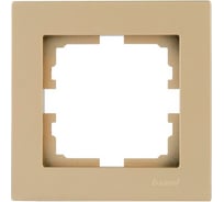 1-ая горизонтальная рамка Lezard Vesna без вставки, золото 742-3600-146