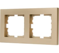 2-ая горизонтальная рамка LezardVesna без вставки, золото  742-3600-147