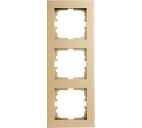 3-ая вертикальная рамка Lezard Vesna без вставки, золото 742-3600-153