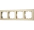 4-ая горизонтальная рамка Lezard Vesna без вставки, золото 742-3600-149 4