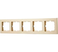 5-ая горизонтальная рамка Lezard Vesna без вставки, золото 742-3600-150