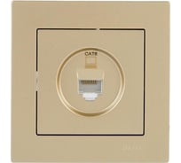 Розетка Lezard Vesna компьютерная золото 140 742-3688-140