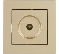 Розетка Lezard Vesna тв оконечная золото 742-3688-130