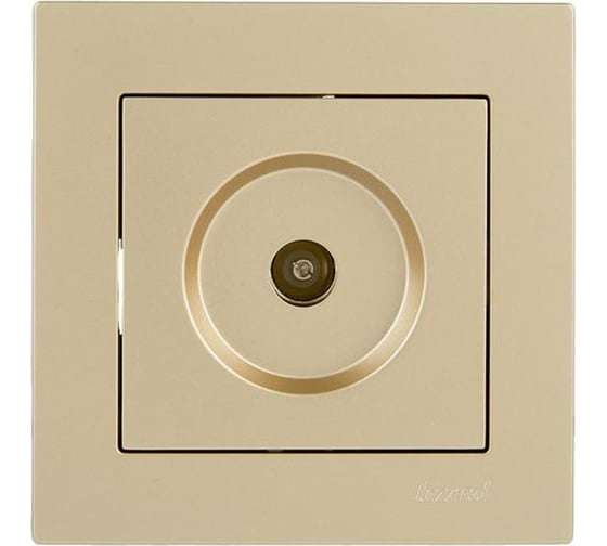 Розетка Lezard Vesna тв оконечная золото 742-3688-130