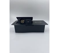 Встраиваемая выдвижная розетка Inrior на 1 ЕВРО, 2 USB c беспроводной зарядкой POLO-02-20