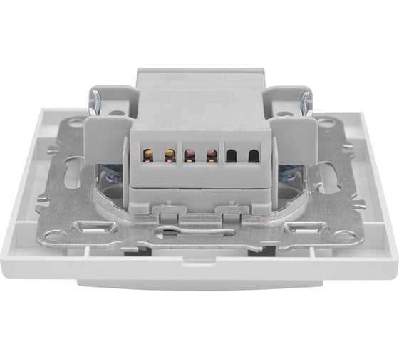 1-клавишный выключатель EKF Минск СП, с индикатором 10А, белый Basic ERV10-121-10