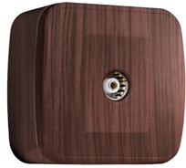 1-местная TV розетка EKF Минск ОП 75Ом 5-862МГц тёмное дерево SQEGA00-027-40