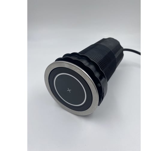 Встраиваемая выдвижная розетка Inrior на 12 ЕВРО, 4 USB с беспроводной зарядкой MARK-01-20