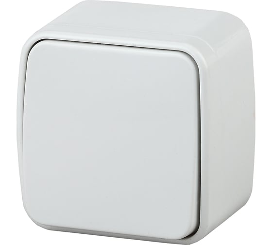 Переключатель Intro 310301, 10А, 250В, IP20, ОУ, Polo, белый Б0036094