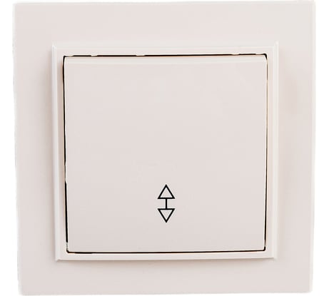 1-клавишный проходной выключатель EKF Минск СП, 10А, бежевый ERV10-025-20