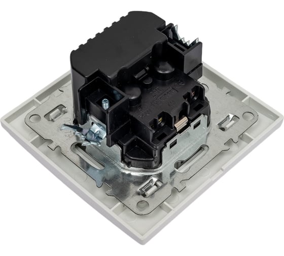 1-местная розетка EKF Минск, СП, с/з, 16А, с защитными шторками, с 2 USB, 2.1А, белая ERR16-028-100-2USB