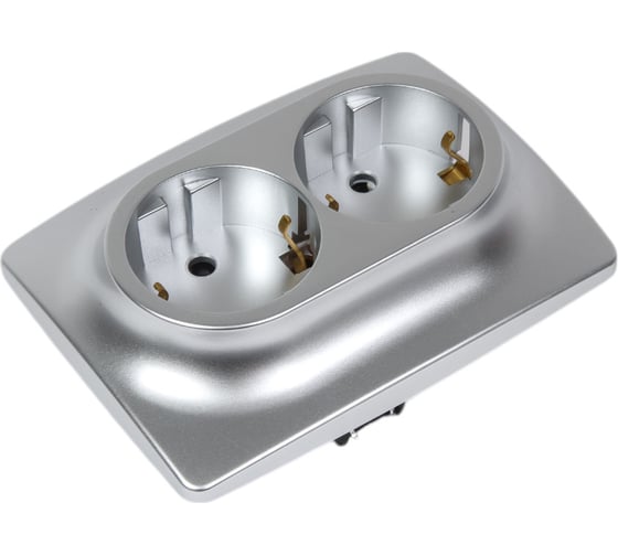 Розетка ЭРА 12210803, 2x2PE, Schuko, со шторками, 16A250В, IP20, 2, а Б0036444