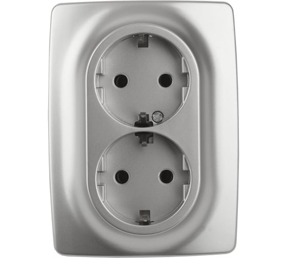 Розетка ЭРА 12210803, 2x2PE, Schuko, со шторками, 16A250В, IP20, 2, а Б0036444