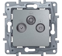 Розетка TV Legrand Etika TV/R/SAT алюминий звезда 672456