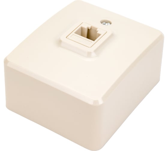 Информационная розетка ЭРА 11-3203-02, RJ45, ОУ, IP20, Эксперт, слоновая кость Б0020731