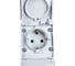 Розетка ЭРА 11260803 2x2PE вертикальная IP65, шторки, 16A 250В, ОУ, серый 5/5 Б0036003 3