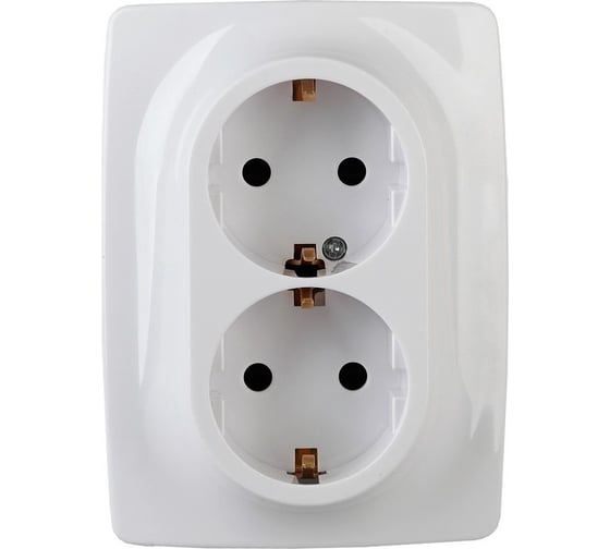 Розетка ЭРА ЭРА12 А200801 2x2PE Schuko со шторками, 16АХ250В, 2, AlC Б0038588