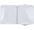 Горизонтальная розетка ЭРА 11260403 2x2PE IP65, шторки, 16A250В, ОУ, серый 5/ Б0035992 5