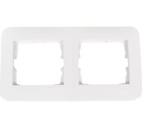 2-ая горизонтальная рамка LEZARD KARINA LIFE б/вст белая 708-0200-147