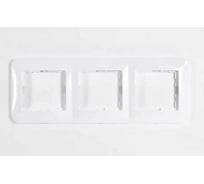 3-ая горизонтальная рамка LEZARD KARINA LIFE б/вст белая 708-0200-148