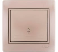 Проходной выключатель Lezard MIRA, со вставкой, жемчужно-белый перламутр 701-3030-105