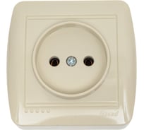 Розетка Lezard DEMET без заземления, крем 711-0300-121