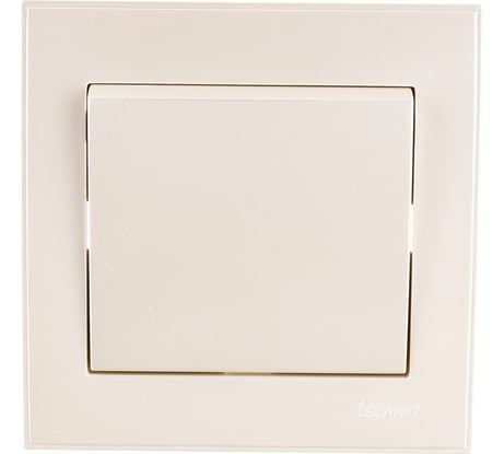 Выключатель Lezard RAIN жемчужно-белый металлик 703-3030-100