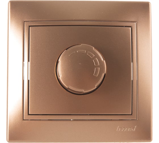 Диммер Lezard MIRA 800Вт, металлик золото, со вставкой 701-1313-115