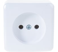 Розетка Lezard VIOLA без заземления, керамика, белый 751-0200-121