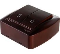 Двойной проходной выключатель Lezard DEMET, маун 711-0400-106