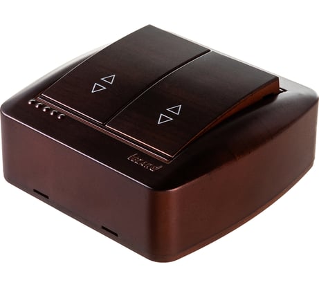 Двойной проходной выключатель Lezard DEMET, маун 711-0400-106