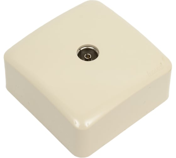 Розетка ТВ Lezard VIOLA, оконечная, кремовая 751-0300-130