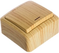 Выключатель Lezard VIOLA с подсветкой, белёный дуб 751-5200-111