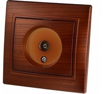 ТВ розетка Lezard, MIRA, оконечная, маун, 701-0404-130
