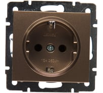 Розетка Lezard, RAIN, с/з, керамика, бронза, матовый, 703-3188-122