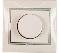 Диммер Lezard, MIRA, 500 Вт, с фильтром, белый, с серой вставкой, 701-0215-116