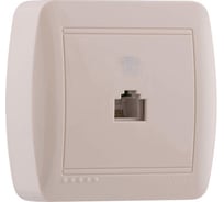 Телефонная розетка Lezard DEMET евро, кремовый 711-0300-137
