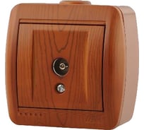 Розетка ТВ Lezard NATA проходная, сосна 710-0800-129