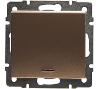 Выключатель с подсветкой Lezard RAIN цвет бронза, матовый 703-3188-111